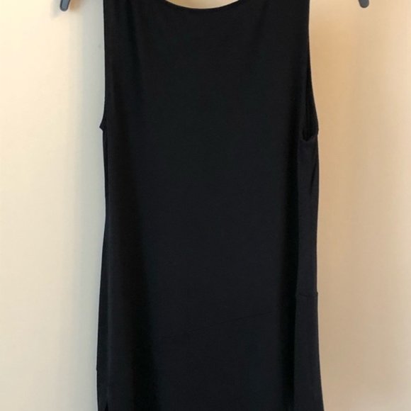 Eileen Fisher black asymmetrical tunic - Picture 4 of 15